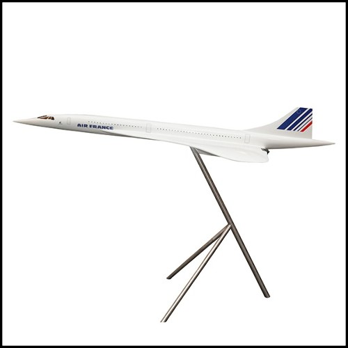 Maquette à l'échelle 1/36èm en résine de l'avion supersonic Concorde Air France PC-Concorde 1/36
