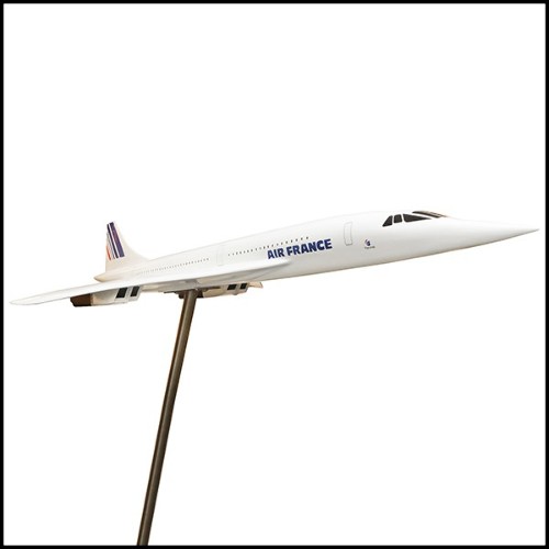 Maquette à l'échelle 1/36èm en résine de l'avion supersonic Concorde Air France PC-Concorde 1/36