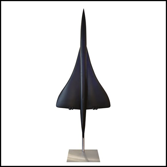 Model Sculpture supersonic aircraft Concorde scale 1/36 in black matt finish PC-Concorde Black