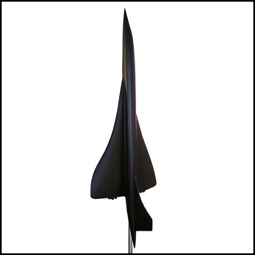 Model Sculpture supersonic aircraft Concorde scale 1/36 in black matt finish PC-Concorde Black