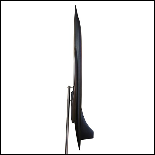 Model Sculpture supersonic aircraft Concorde scale 1/36 in black matt finish PC-Concorde Black