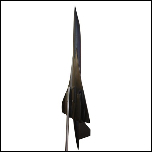 Model Sculpture supersonic aircraft Concorde scale 1/36 in black matt finish PC-Concorde Black