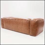 Sofa upholstered and coverd with in Brown Genuine Leather 176-Homeboy