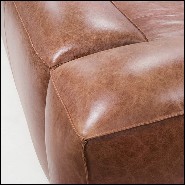 Sofa upholstered and coverd with in Brown Genuine Leather 176-Homeboy