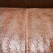 Sofa upholstered and coverd with in Brown Genuine Leather 176-Homeboy