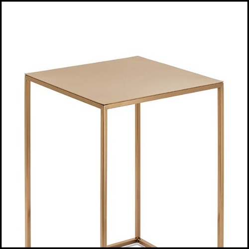 Table d'appoint avec structure en métal finition satiné 162-Pure