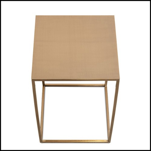 Side Table with structure in satinated metal finish 162-Pure