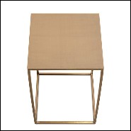 Side Table with structure in satinated metal finish 162-Pure