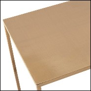 Side Table with structure in satinated metal finish 162-Pure