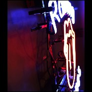 Applique murale tubes néon PC-Rolling Stones