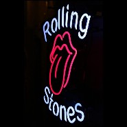 Applique murale tubes néon PC-Rolling Stones
