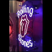 Applique murale tubes néon PC-Rolling Stones