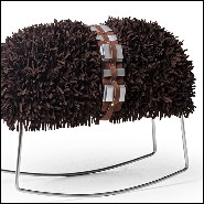 tabouret Star Wars sur base balancelle et couvert avec microfibres 178-Chewbacca