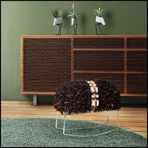 tabouret Star Wars sur base balancelle et couvert avec microfibres 178-Chewbacca