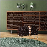 tabouret Star Wars sur base balancelle et couvert avec microfibres 178-Chewbacca