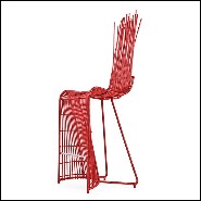 Tabouret de bar en rotin naturel finition black outdoor ou indoor 178-Bundle Dining