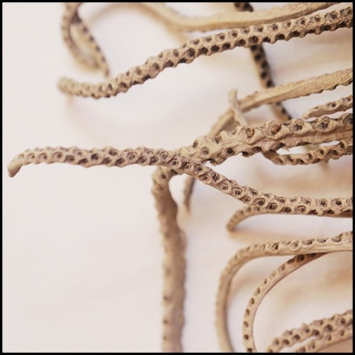 Mirror with frame in solid wood surrounded with pure amethyst stones PC-Amethyst