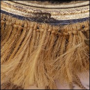 Mirror with frame in solid wood surrounded with pure amethyst stones PC-Amethyst