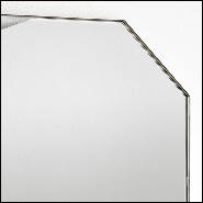 Miroir avec cadre en laiton vintage et avec miroir en verre 146-Cuadro Square