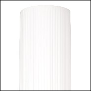 Floor lamp 119-artemus black in black lacquered finish hand-sculpted on solid mahogany wood