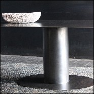 Table à manger ovale en acier 147-Oval Rock