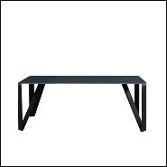 Table à manger en acier naturel 147-Raw Angles