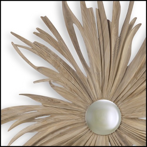 Miroir en acajou finition Or 119-Burning Star