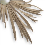 Miroir en acajou finition Or 119-Burning Star