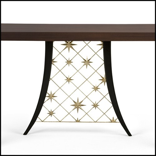 Console en acajou verni 119-Stellar
