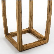 High table in teak with marble top 154-Trooper.