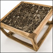 Coffee table in teak with marble top 154-Trooper.