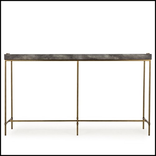 Console,  base en inox  et plateau en MDF peint gris anthracite173-Charcoal Grey