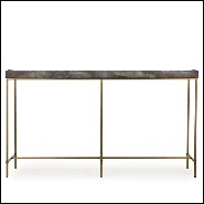 Console,  base en inox  et plateau en MDF peint gris anthracite173-Charcoal Grey