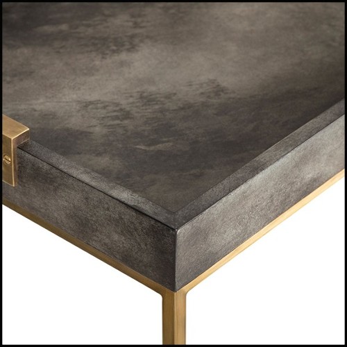 Console,  base en inox  et plateau en MDF peint gris anthracite173-Charcoal Grey