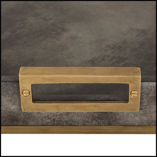 Console,  base en inox  et plateau en MDF peint gris anthracite173-Charcoal Grey