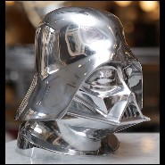 Sculpture d'un casque de Dark Vador en aluminium poli  PC-Dark Vador Hemet