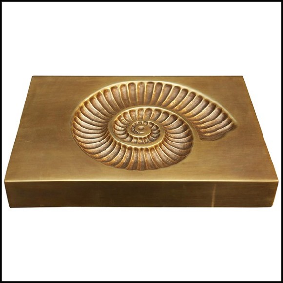 Cendrier en laiton finition vieilli 24-Snail