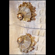 Commode en Croco finition blanc, cornes de Kudu, 3 tiroirs avec peau d'agneau de Mongolie 120- White Croco