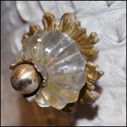 Commode en Croco finition blanc, cornes de Kudu, 3 tiroirs avec peau d'agneau de Mongolie 120- White Croco