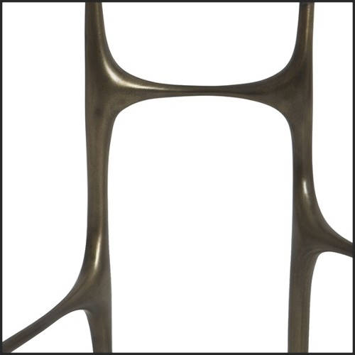 Bougeoir en laiton finition vieilli 119-Zigzag Chandeler