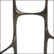 Bougeoir en laiton finition vieilli 119-Zigzag Chandeler