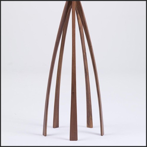 Porte manteaux en noyé  poli et verni brillant  porte manteaux-163 Walnut Arms