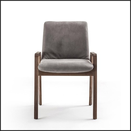 Chair in Solid Walnut Wood 154-Castello