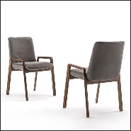 Chair in Solid Walnut Wood 154-Castello