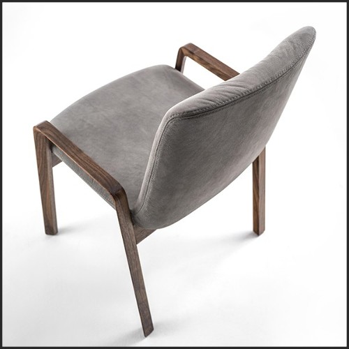 Chair in Solid Walnut Wood 154-Castello