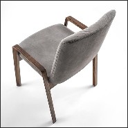 Chair in Solid Walnut Wood 154-Castello
