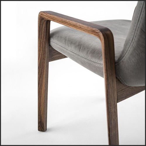 Chair in Solid Walnut Wood 154-Castello