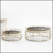 Coffee Table with Black Marble Top 150-Cigala