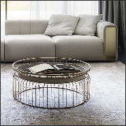 Coffee Table with Black Marble Top 150-Cigala