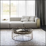 Coffee Table with Black Marble Top 150-Cigala